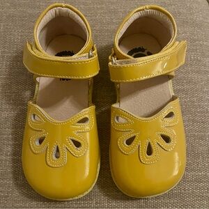 Livie & Luca Yellow Dress Shoes with Teardrop Design